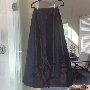 Kay Unger Metallic Dark Brown/Bronze Evening Skirt